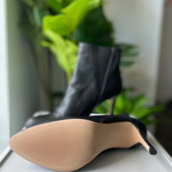 Zara Leather Heeled Booties - Picture 3 of 8